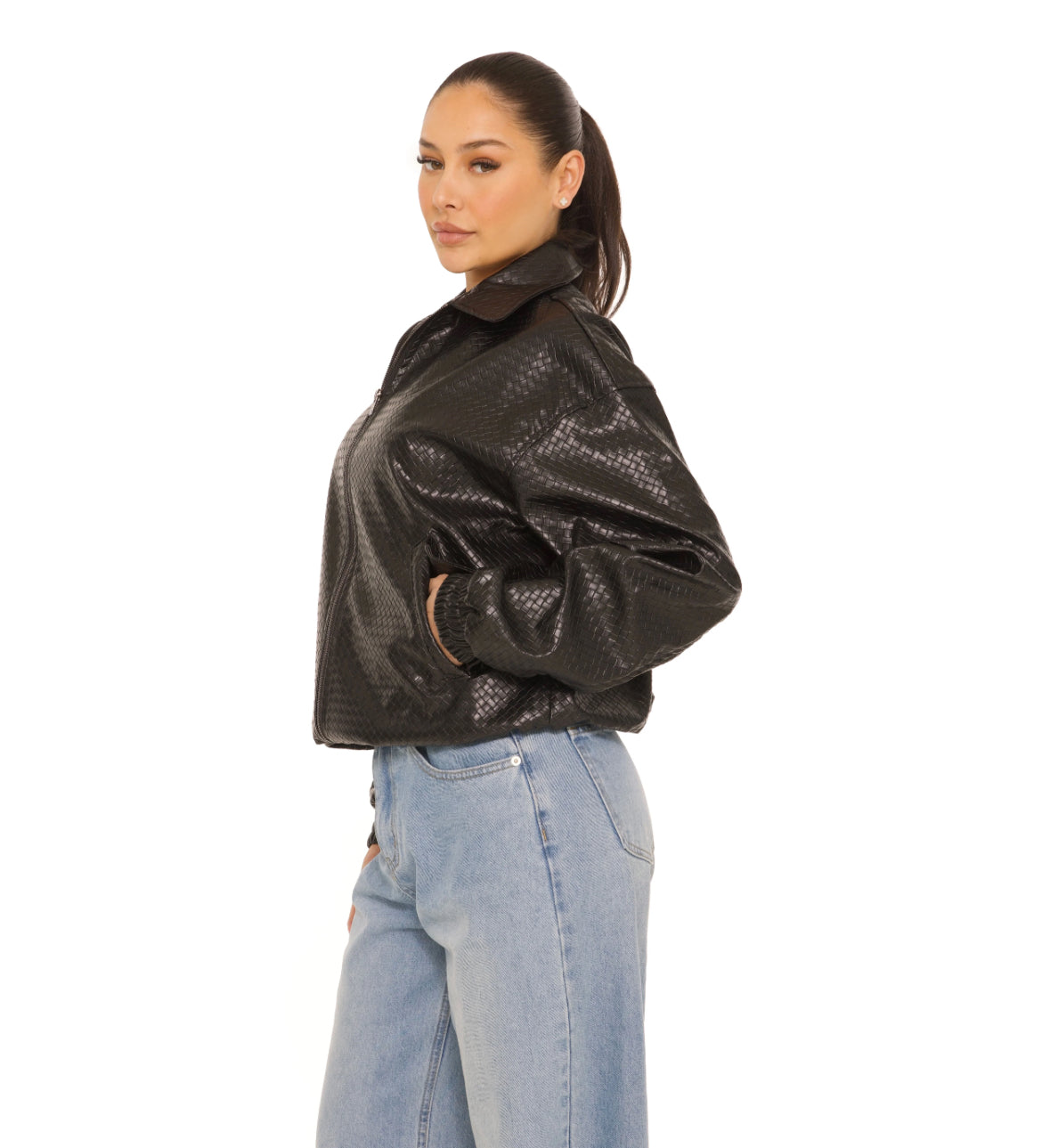 Bomberjacket woven - Black