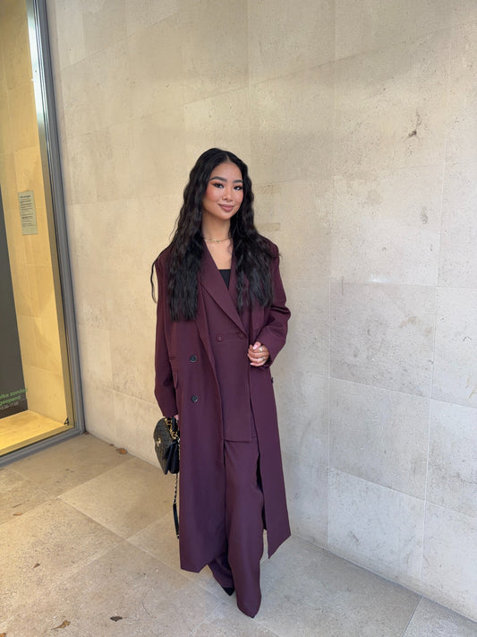 Leyla Trenchcoat - Maroon
