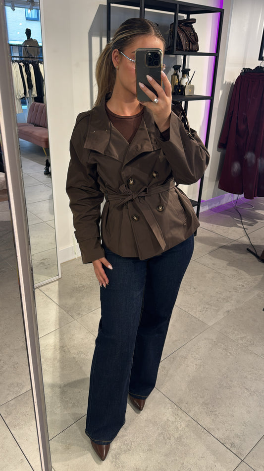 Trenchcoat Short - Brown