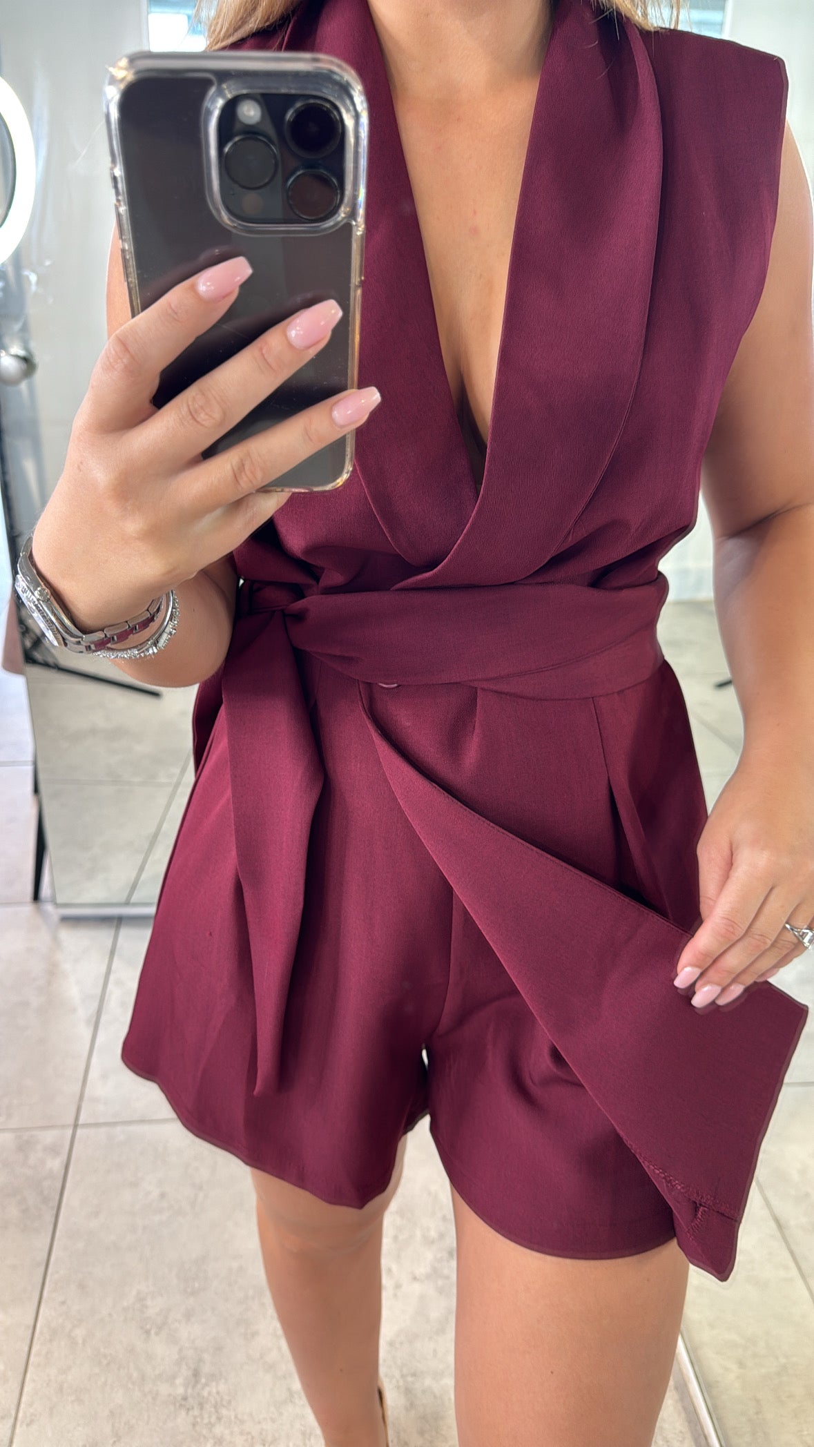 Lina Playsuit - Bordeaux