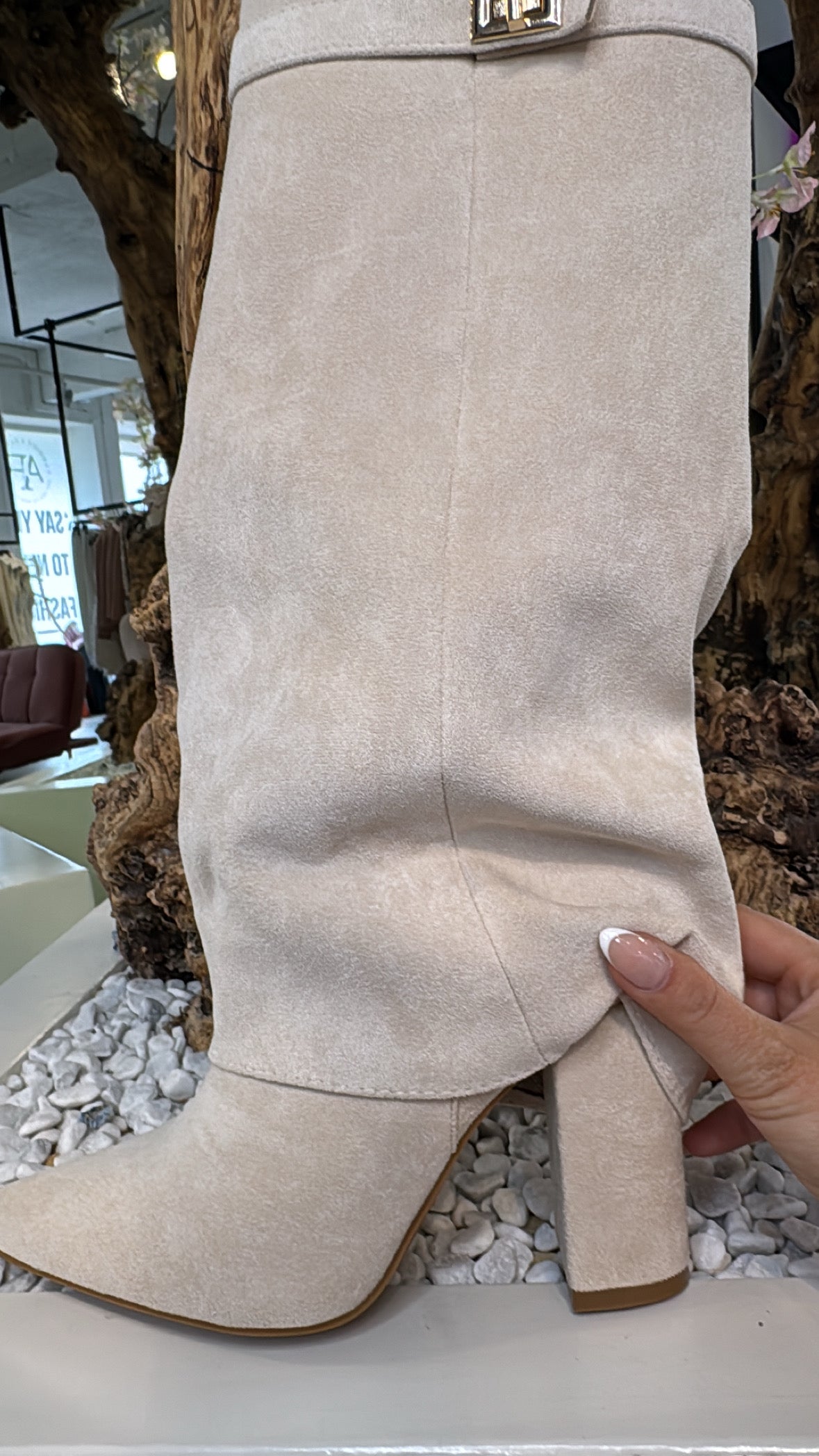 Boots Beige