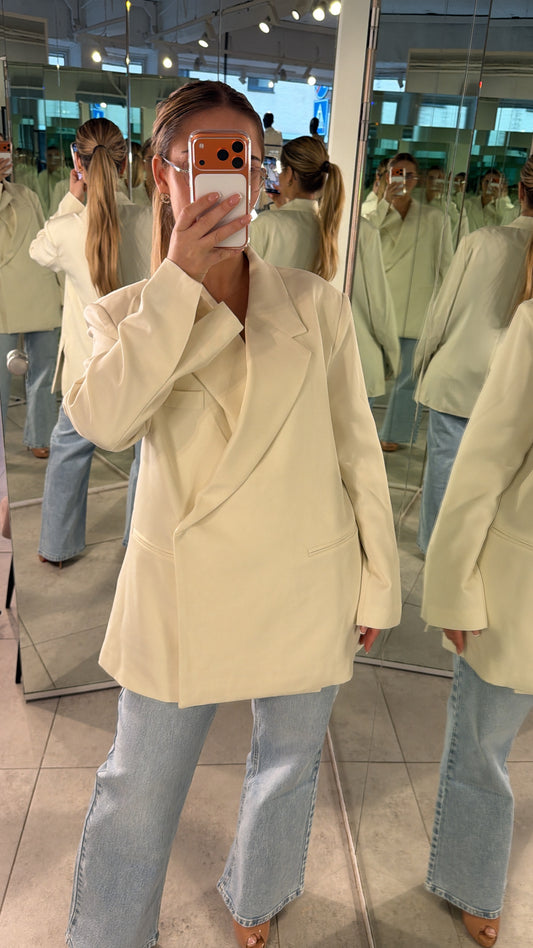 Gaby Blazer Set - Off WHITE