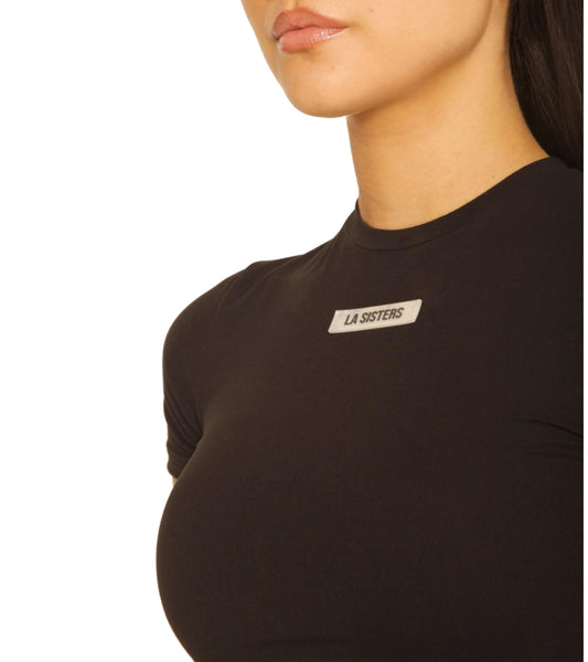 Short sleeve top - Black