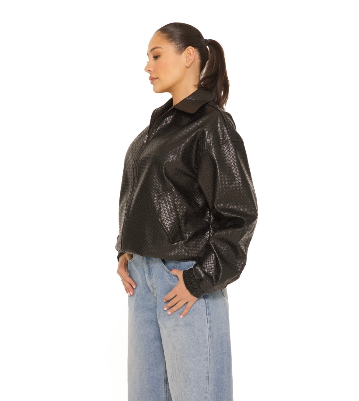 Bomberjacket woven - Black