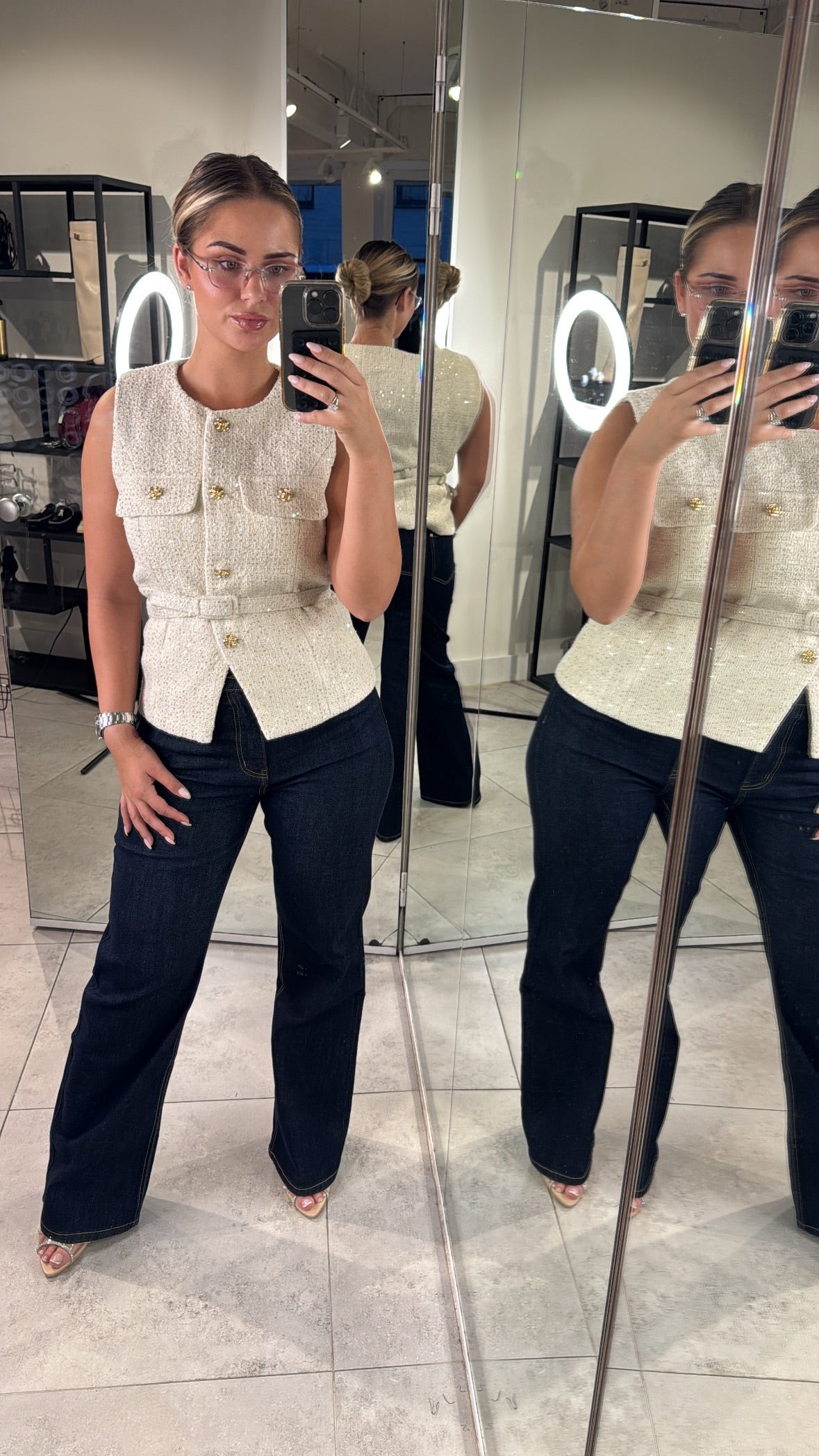 Zoe Gilet - White