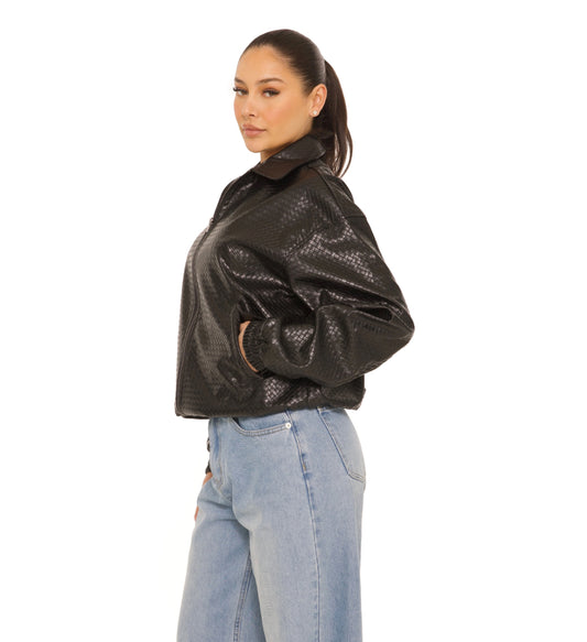 Bomberjacket woven - Black