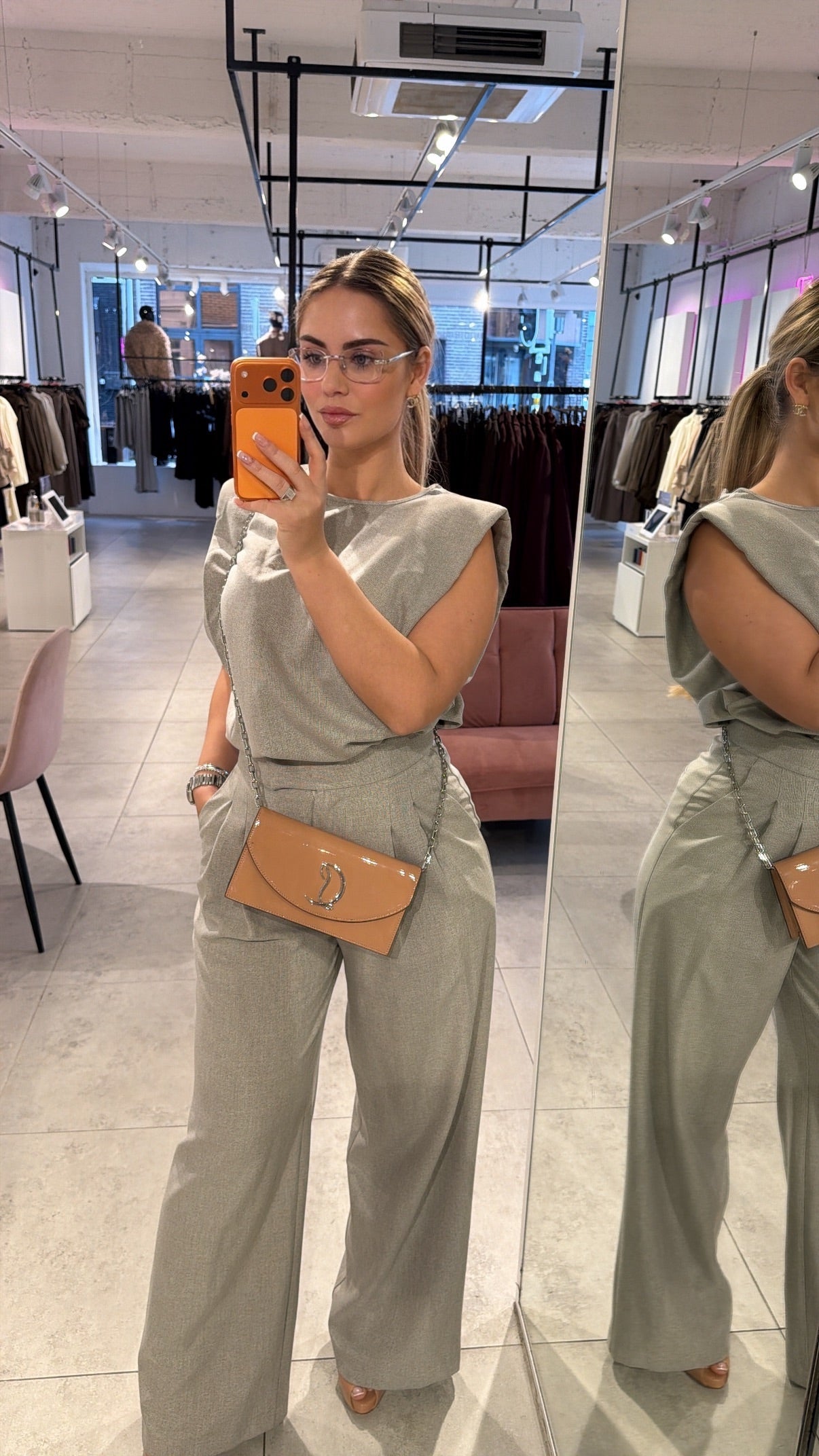 Sarah Set Grey - Top