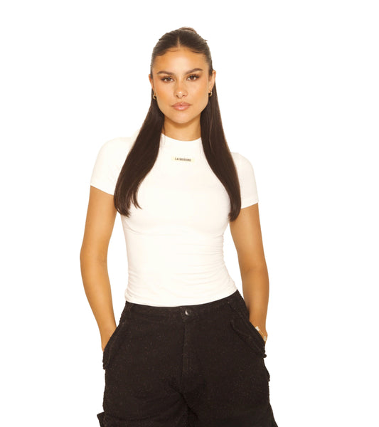 Short sleeve top - White