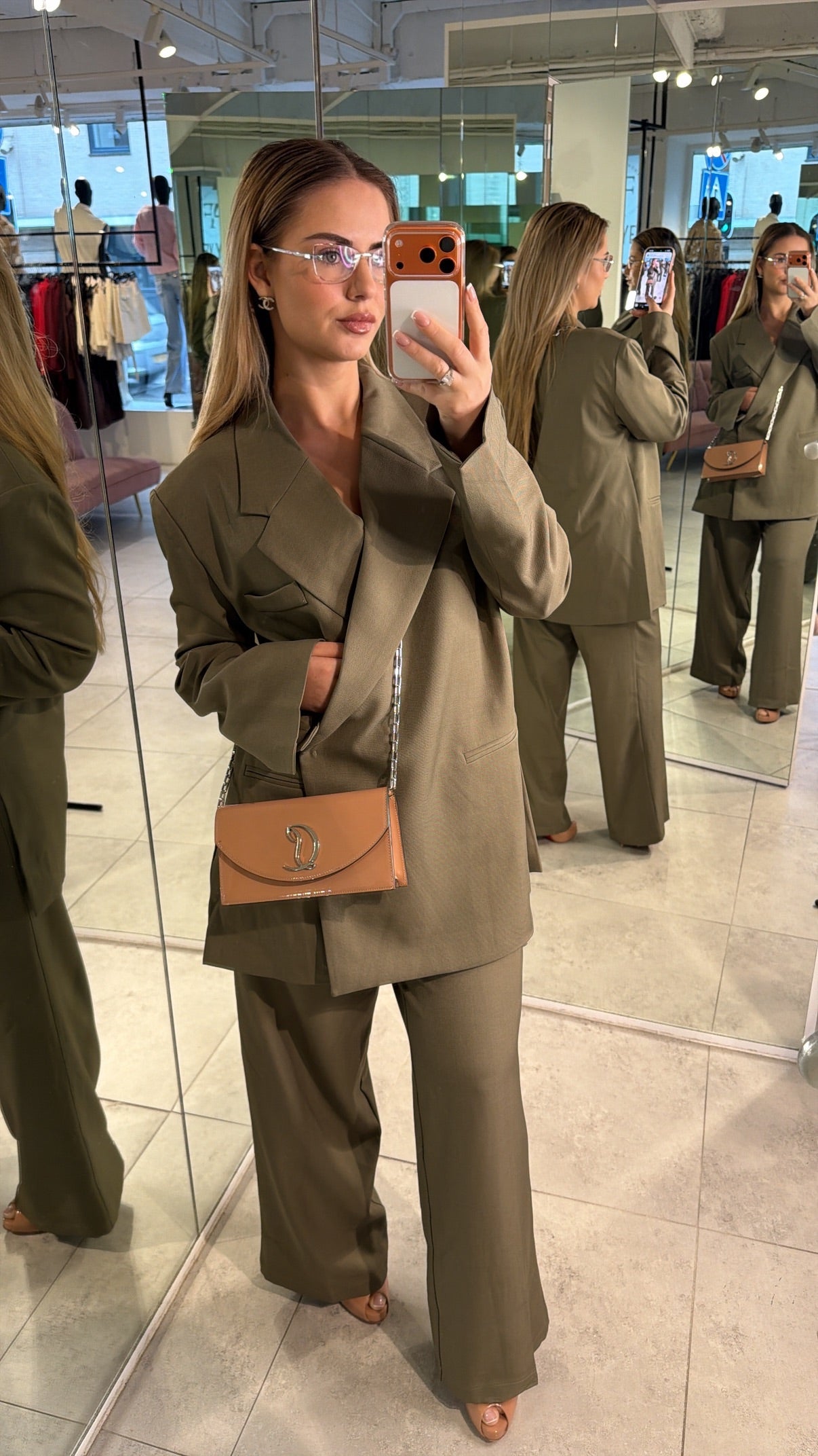 Gaby Pants Set - Khaki