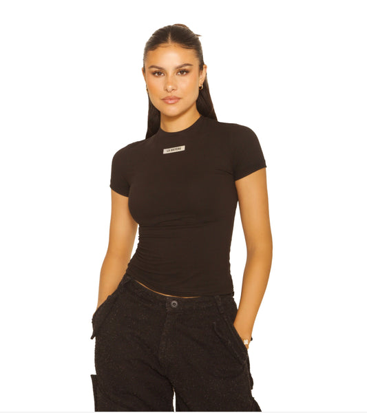 Short sleeve top - Black