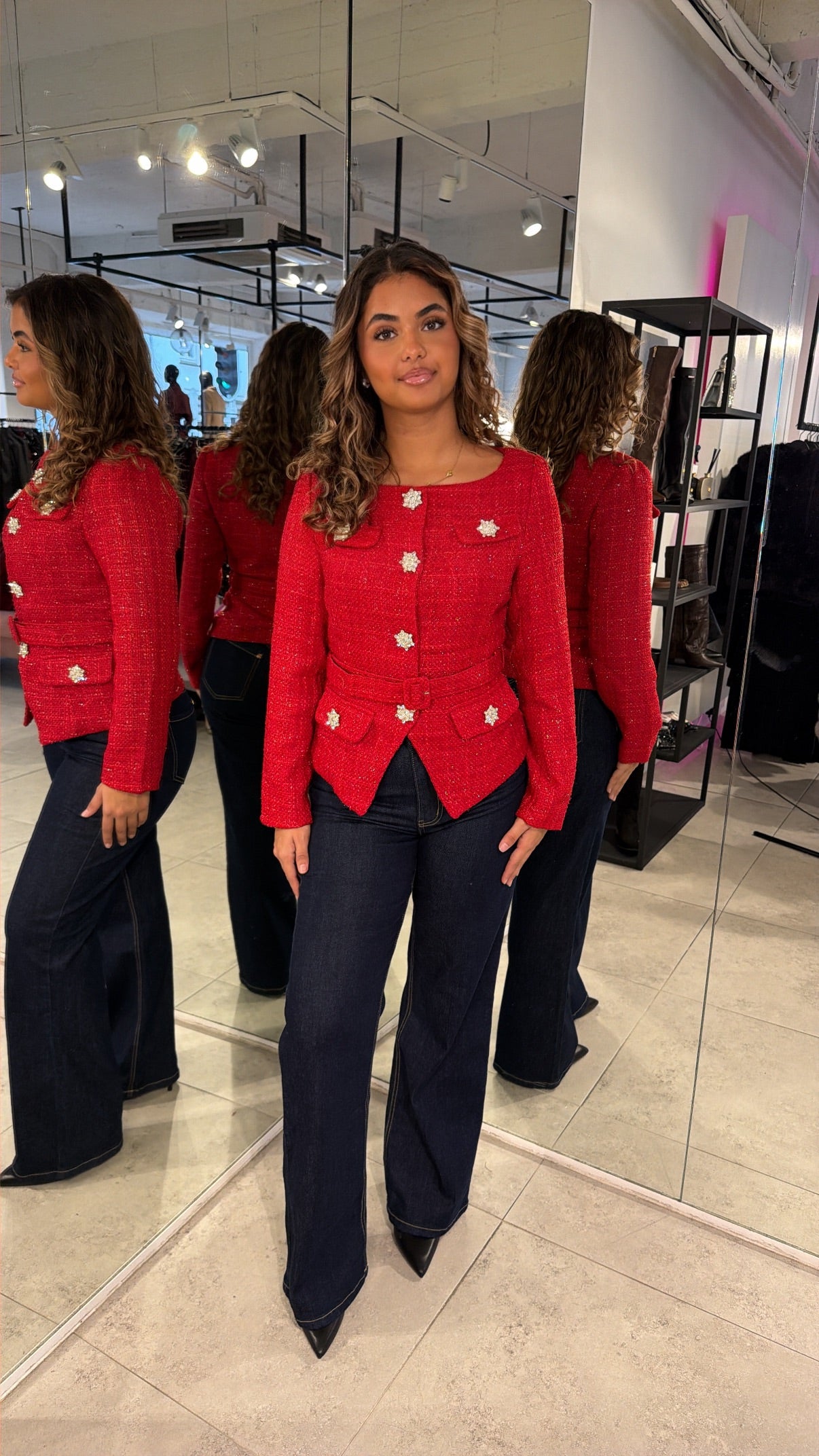 Nola Blazer - Red