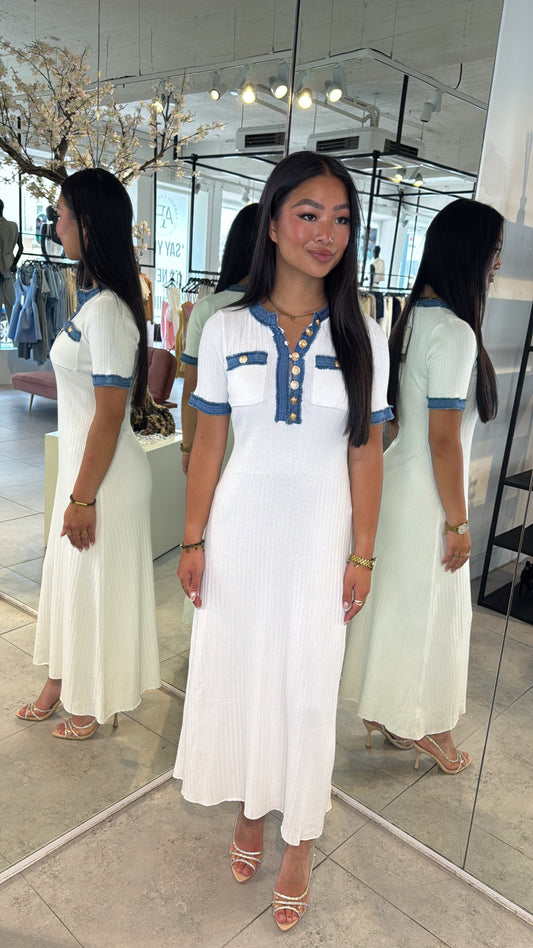 Sandra Dress - White