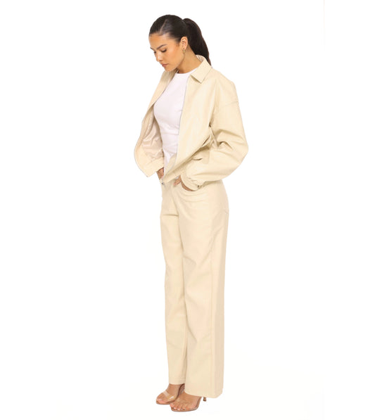 Pants woven - Beige