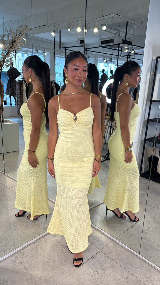 Mae Dress - Yellow