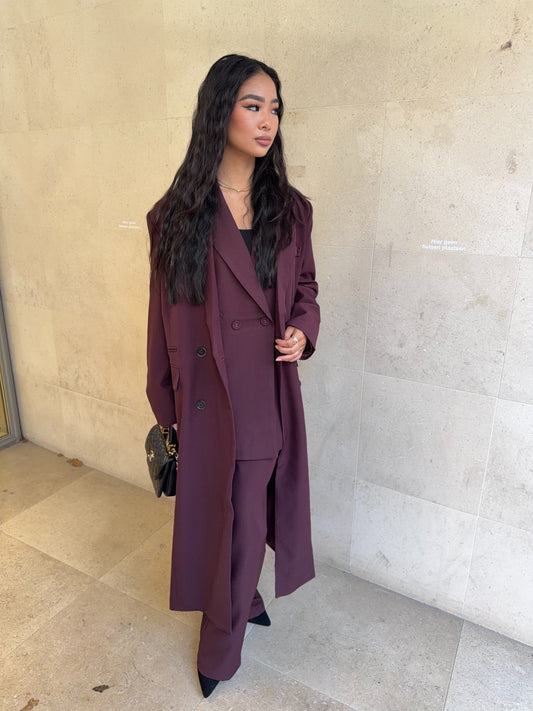 Leyla Trenchcoat - Maroon