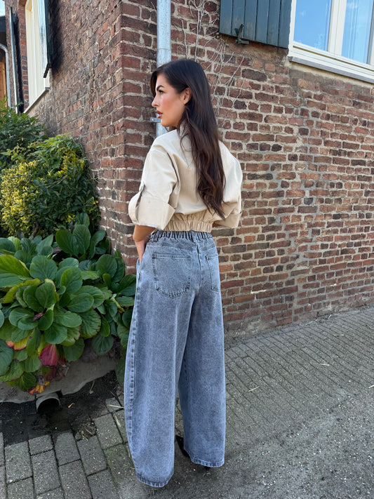 Balloon Jeans - Grey