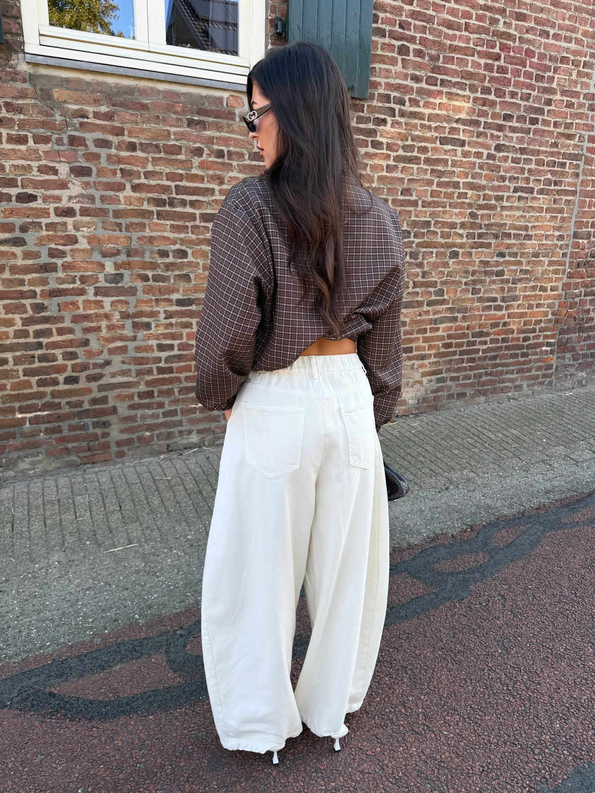 Balloon Jeans - White