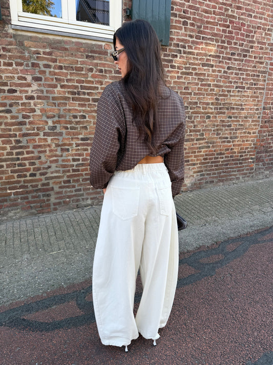 Balloon Jeans - White