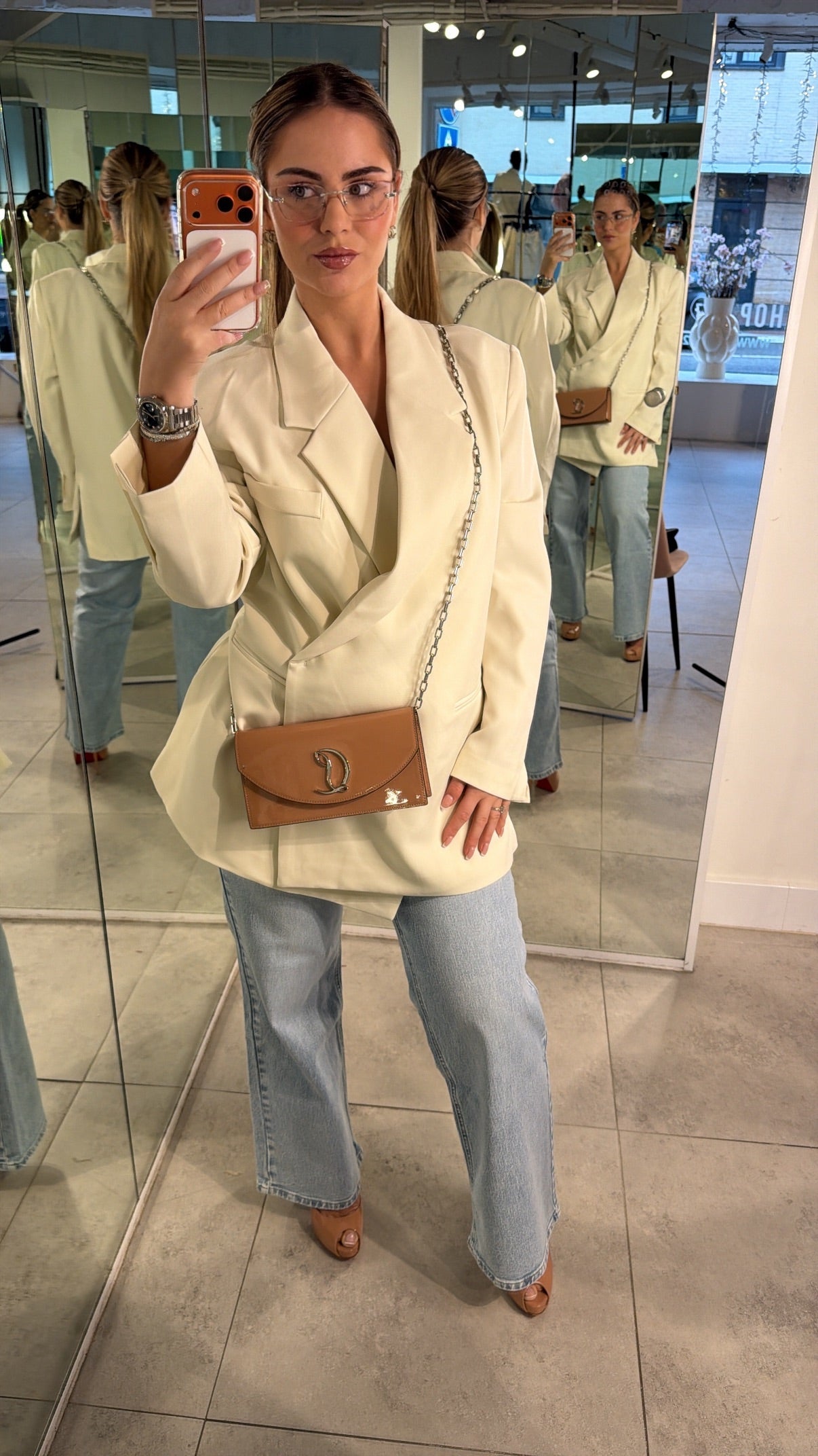 Gaby Blazer Set - Off WHITE