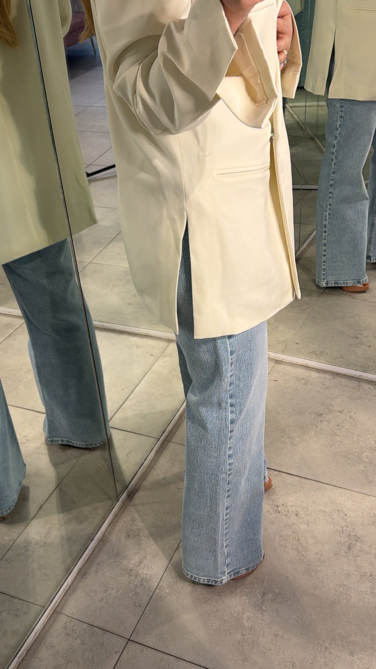 Gaby Blazer Set - Off WHITE