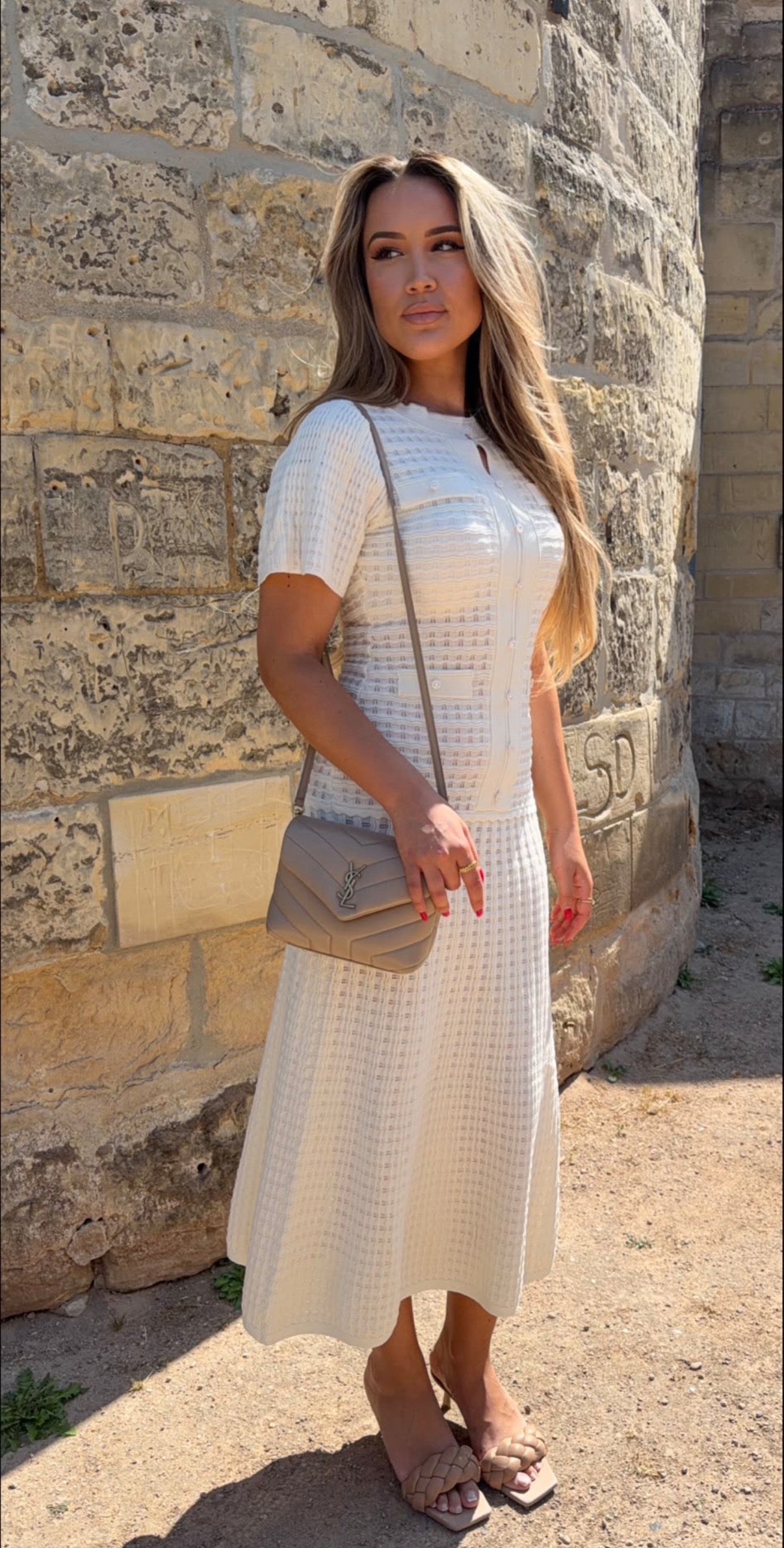 Sandra Dress - Beige