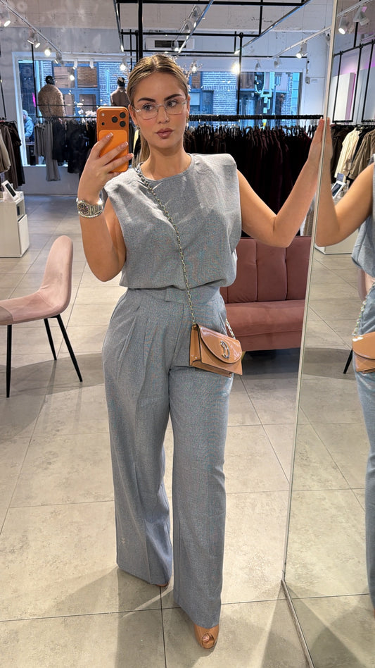 Sarah Set Pants - Blue