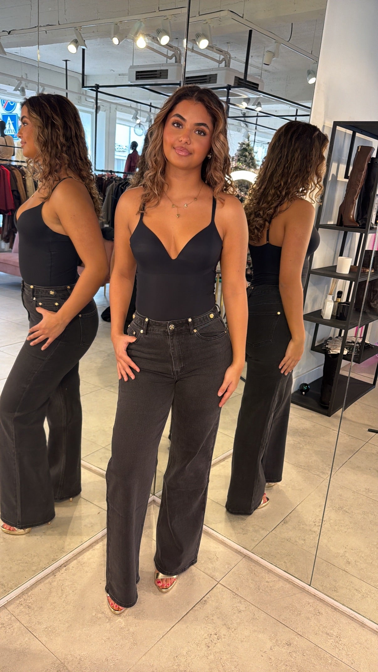 Queen hearts Jeans - Grey