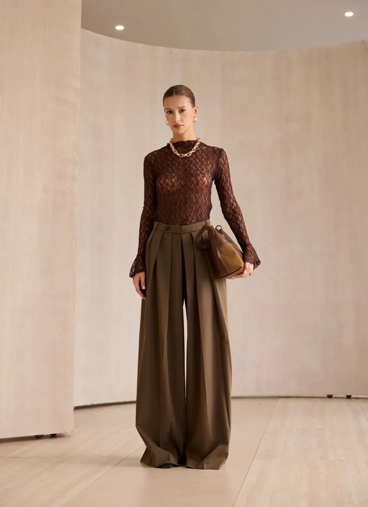 Mia Pantalon - khaki