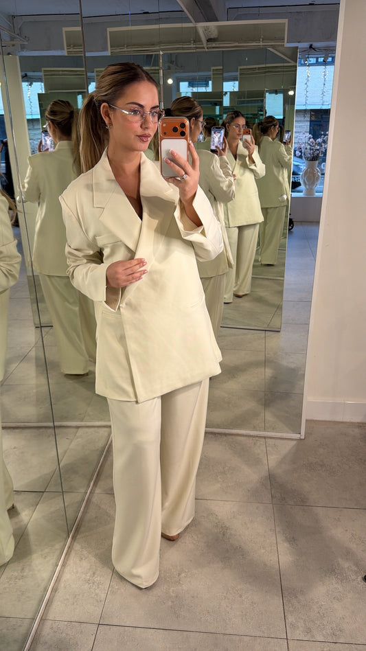 Gaby Pants Set - Off WHITE