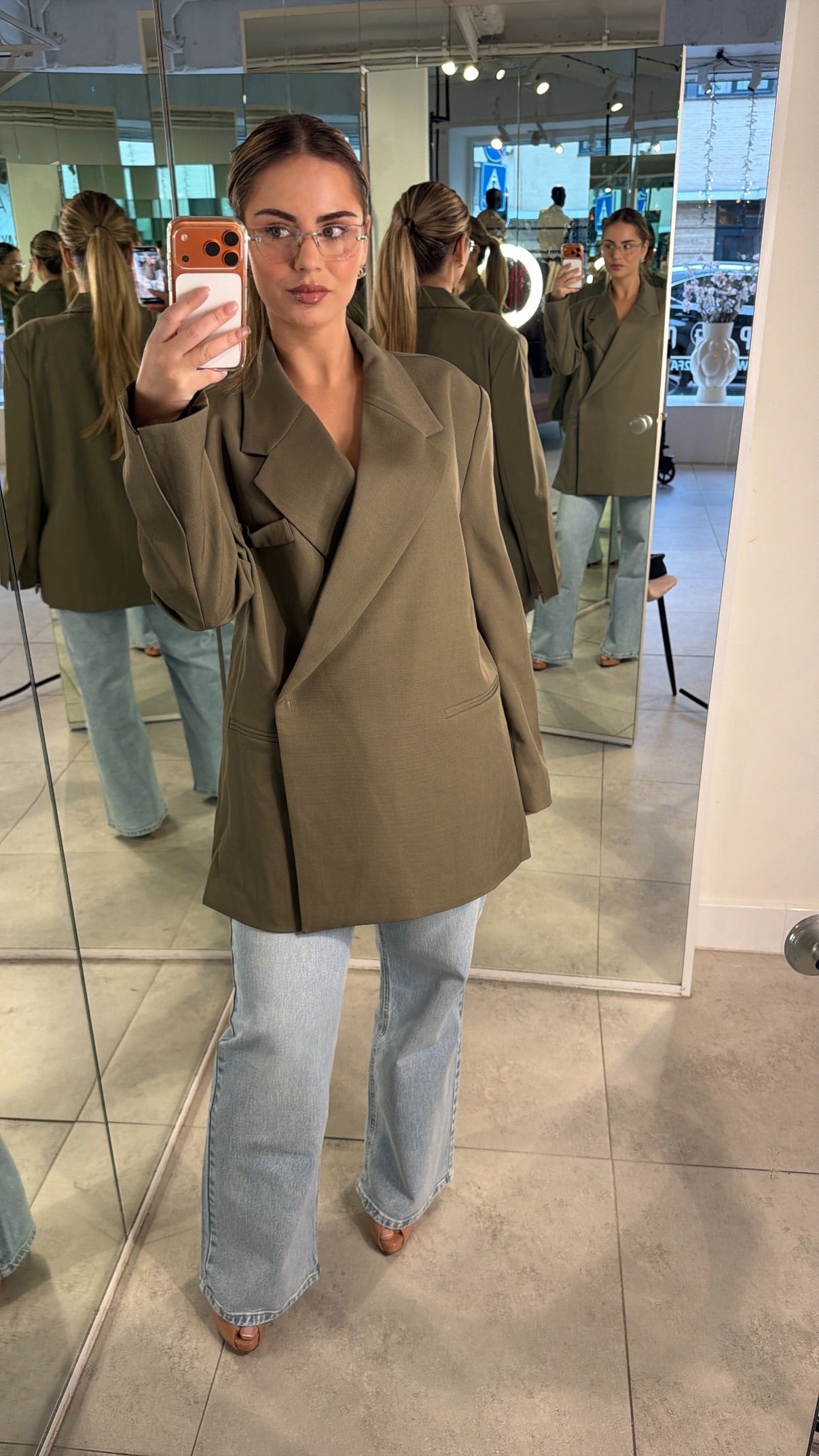 Gaby Blazer set - Khaki