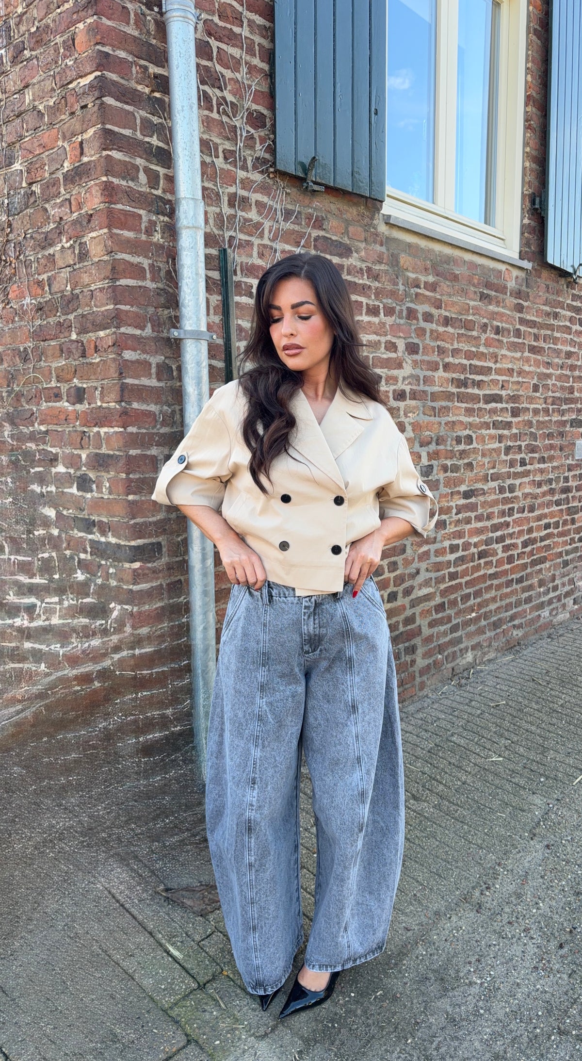 Balloon Jeans - Grey